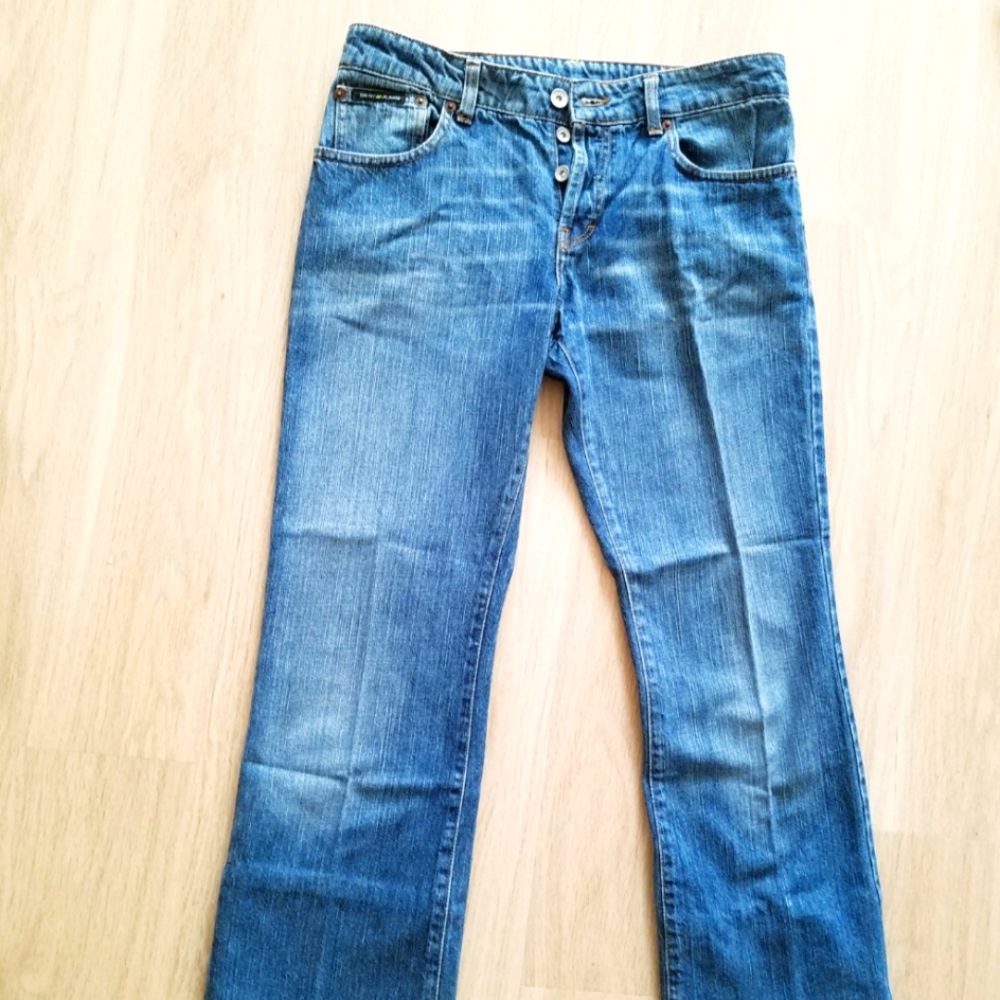 DKNY WoMen Jeans 5 Pocket Button Closure Size 10